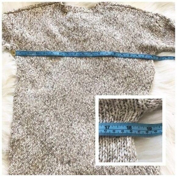 Lucky Brand Marled V-Neck Sweater Size XS, Beige, natural - Picture 7 of 8